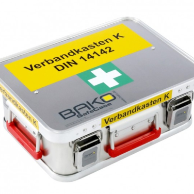 Aluminijska DIN kutija za prvu pomoć  DIN 14142-K - prazna